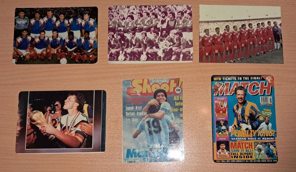 6 عدد عکس دوربینی فوتبالی (قدمت 25 سال)