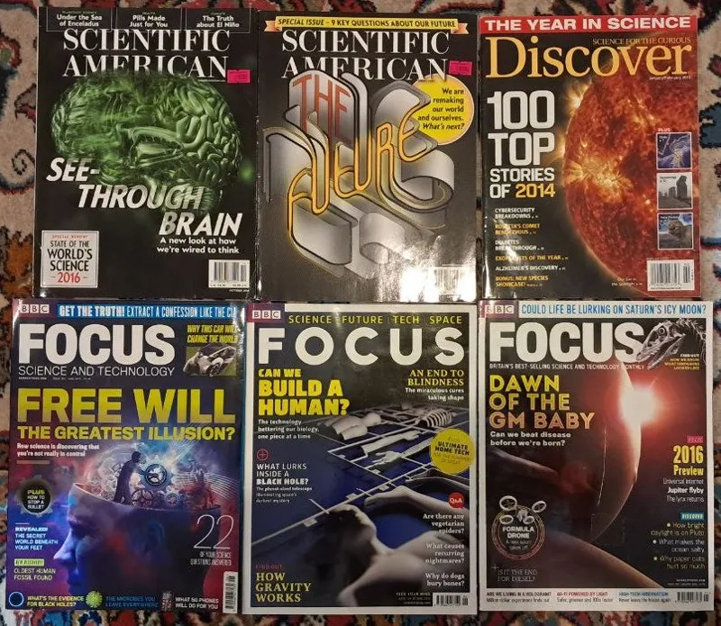 6 عدد مجله ی علمی به زبان انگلیسی (طبق تصاویر)