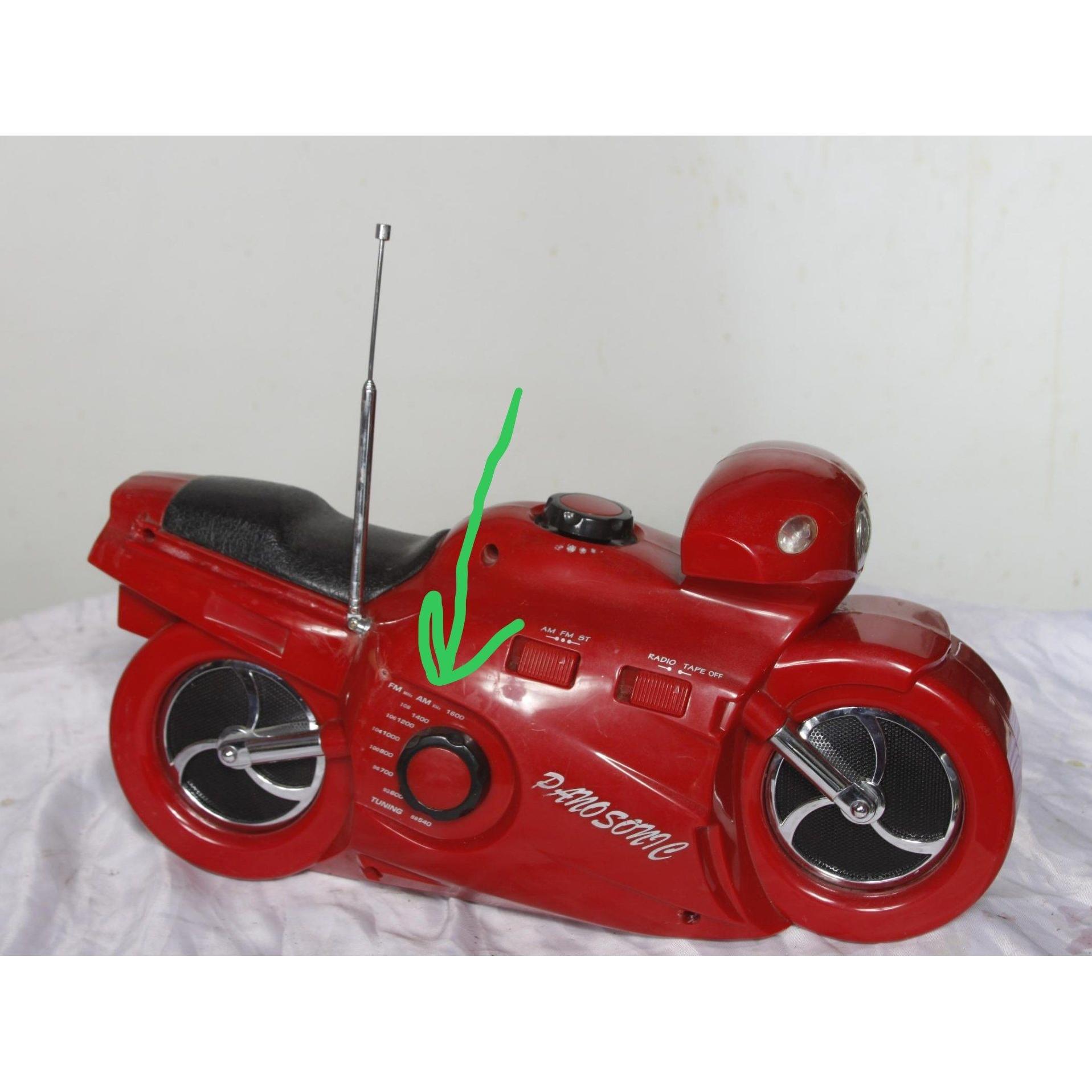 رادیو ضبط پاناسونیک مدل موتور مسابقه