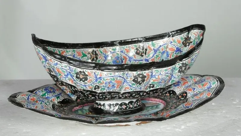 مس مینا کاری قدیمی و جالب