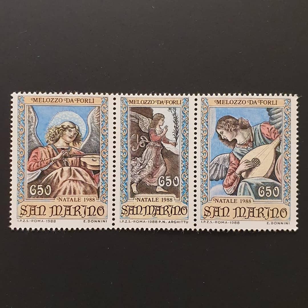 تمبر کریسمس سان مارینو  1988