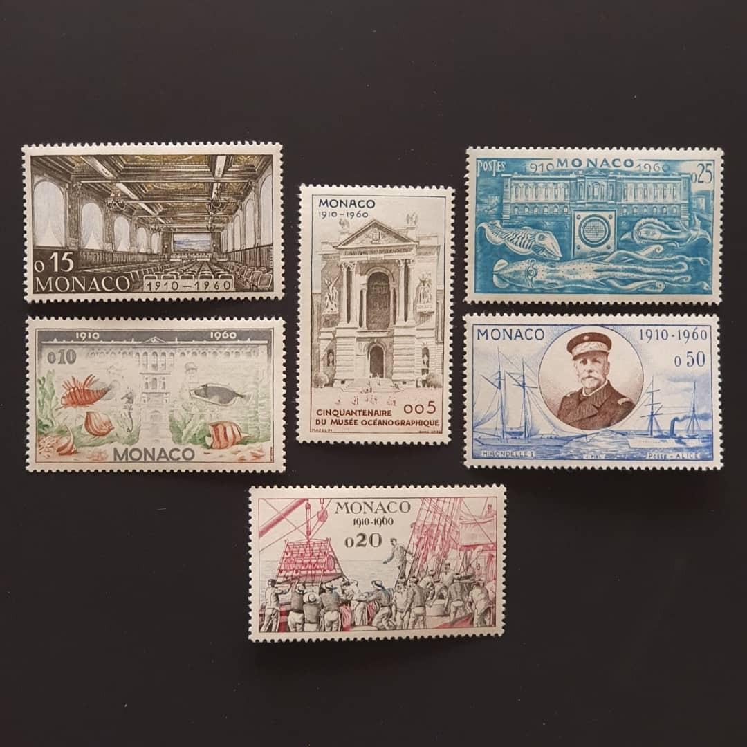 تمبر کلاسیک موناکو - سری موزه اقیانوس شناسی 1960