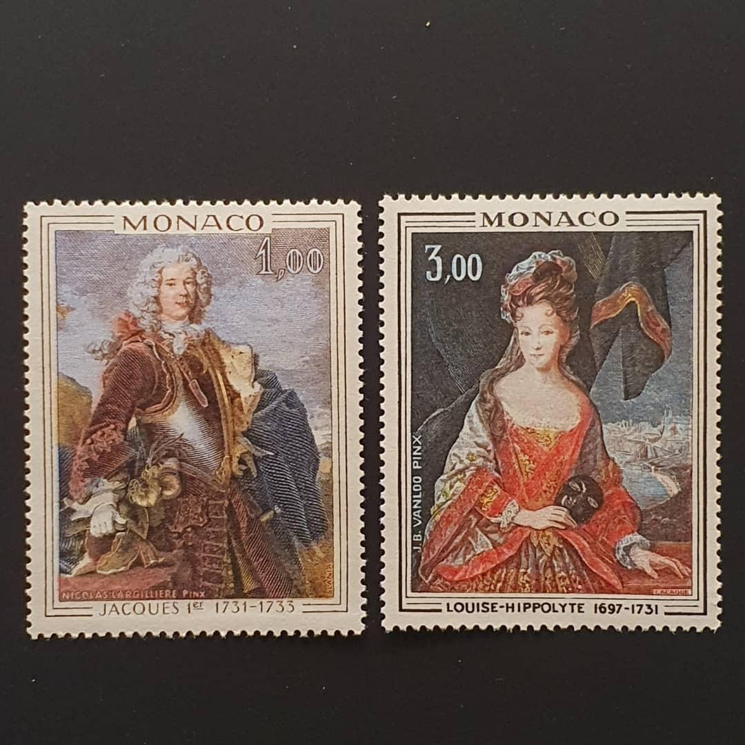 تمبر تابلویی موناکو - سری خاندان سلطنتی 2 1972