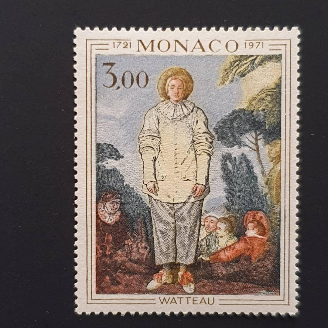 تمبر تابلویی موناکو 4 1972