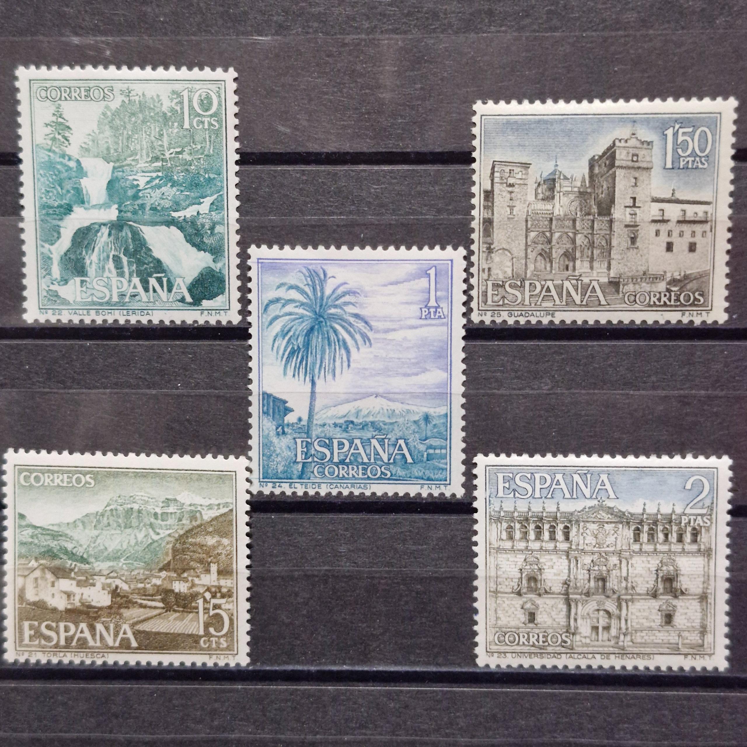تمبر اسپانیا_مناظر قلعه ها 1966