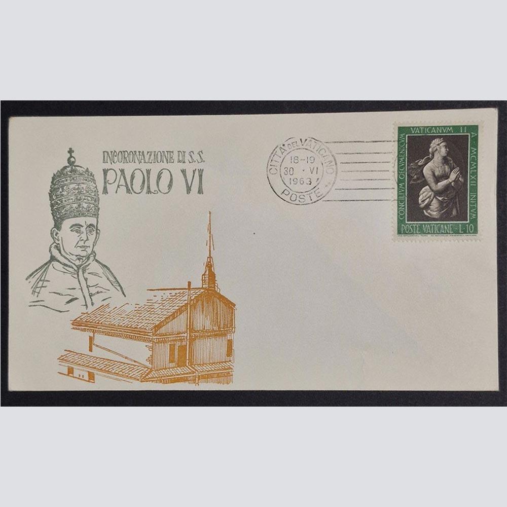 پاکت مهرروز واتیکان_تابلویی 1963