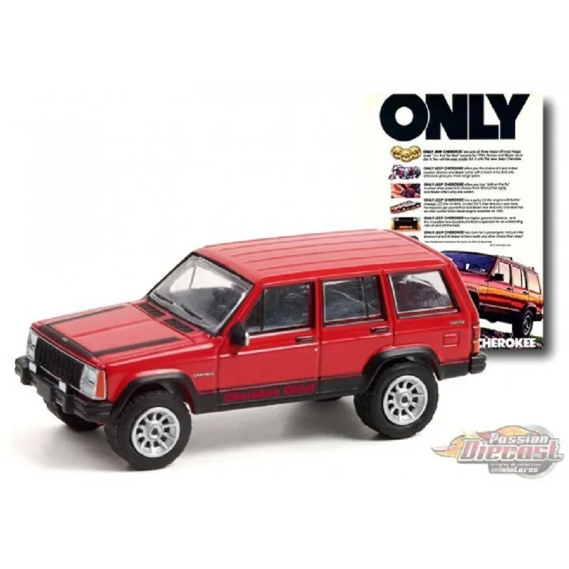 ماکت ماشین greenlight 1/64 1984 Jeep Cherokee