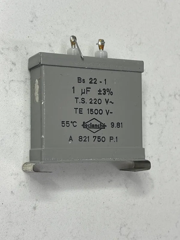 خازن سوییسی leclanche 1uf 220vac 3%