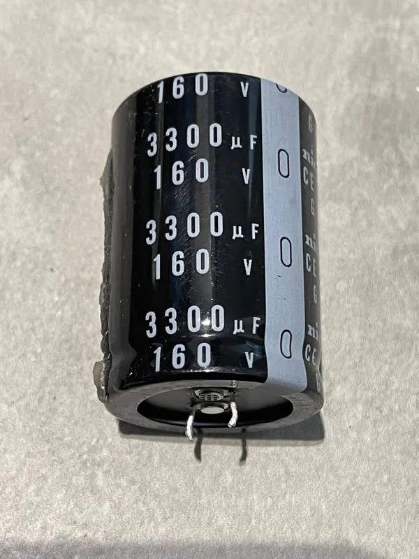خازن 3300uf 160v ژاپنی نیچیکن nichicon