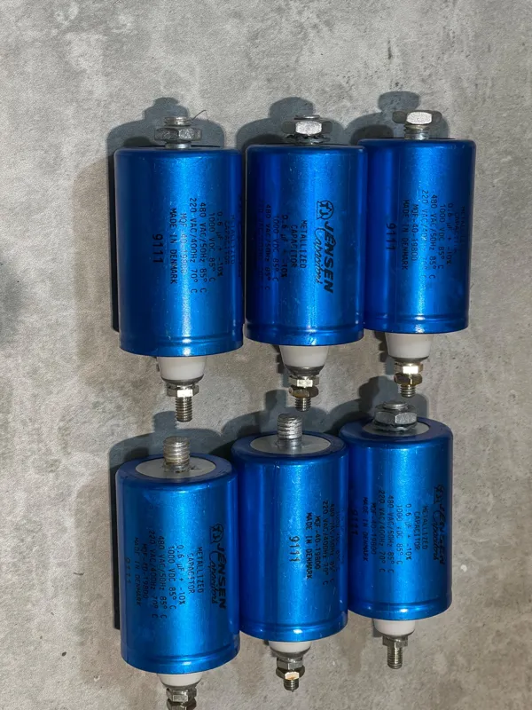 خازن روغنی دانمارکی جنسن jensen 600nf 1000vdc