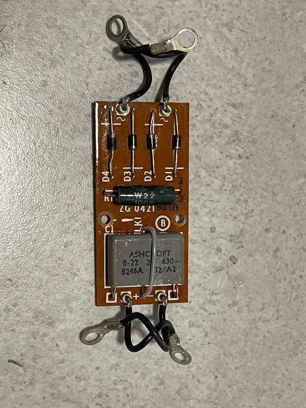 ماژول پل دیود و خازن و مقاومت انگلیسی