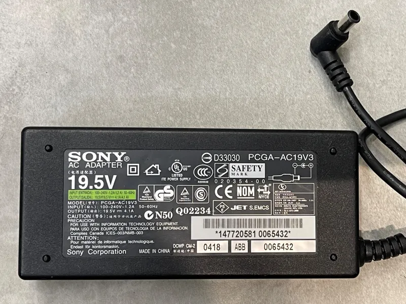 شارژر لپ تاپ سونی sony اورجینال