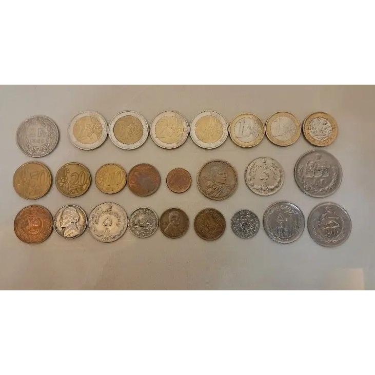 سکه خارجی و قدیمی ایرانی 25 تا