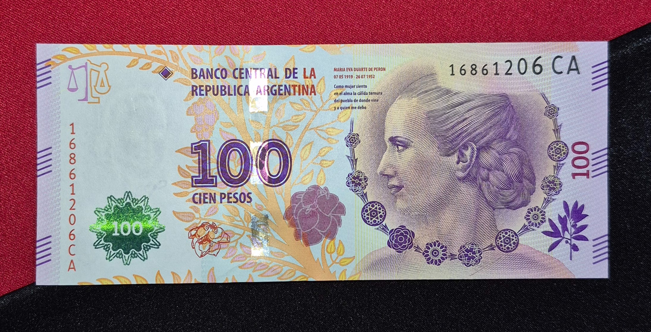 100 پزو آرژانتین معروف به مهر مادر