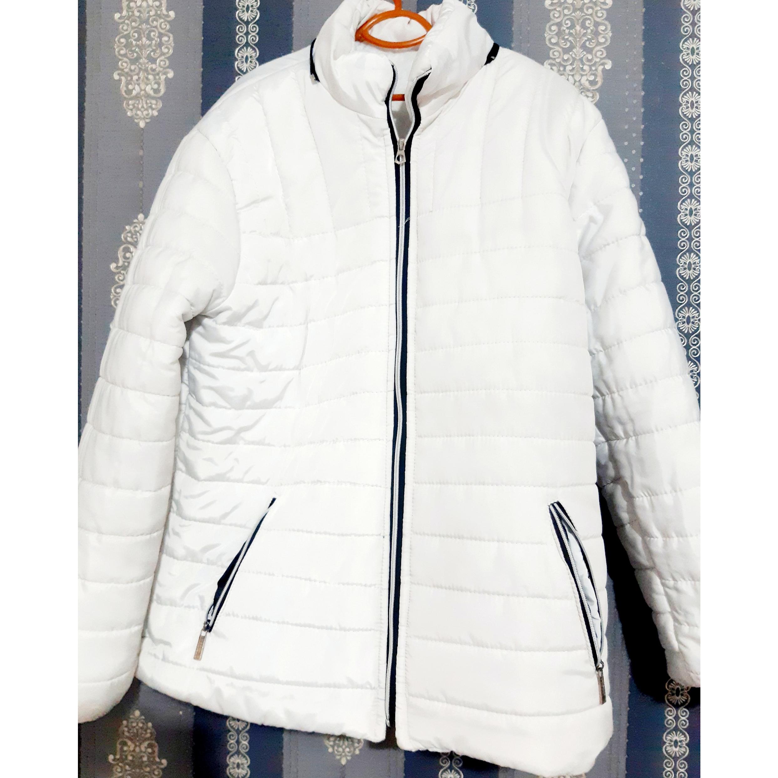 کاپشن کلاهدار white بدون.قیمت