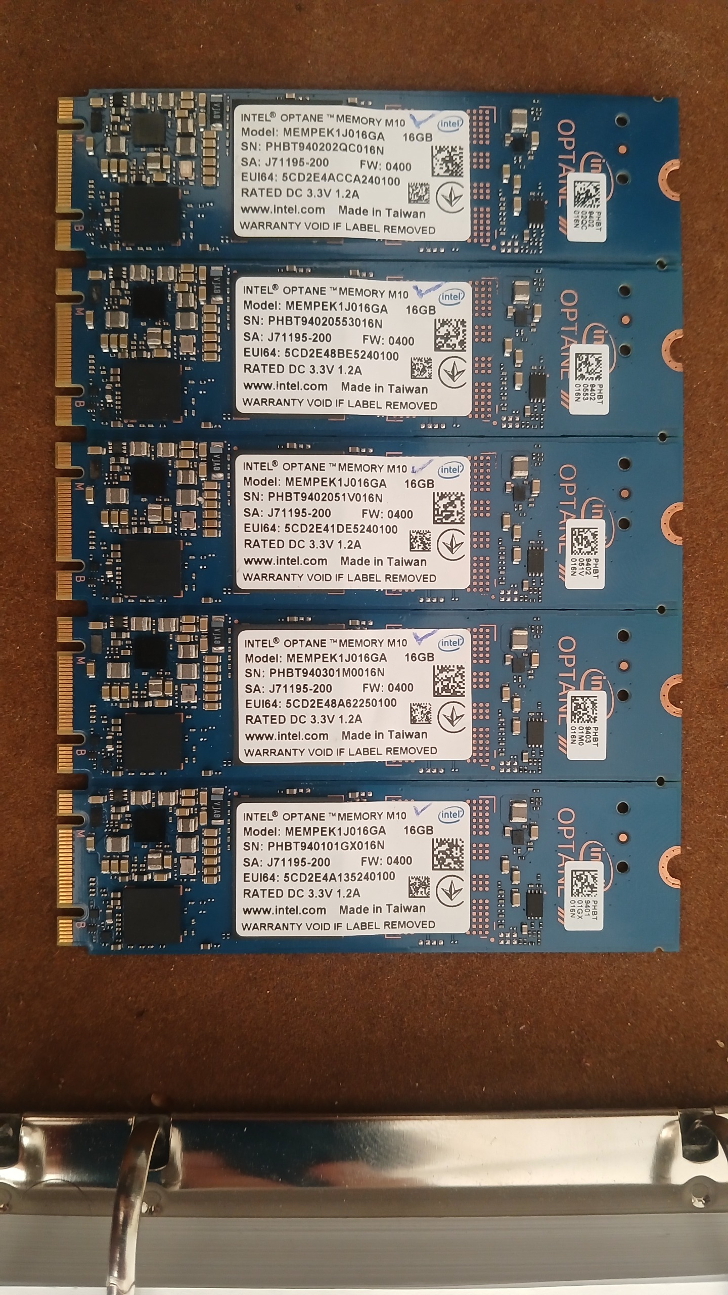 NVME اینتل 16گیگ