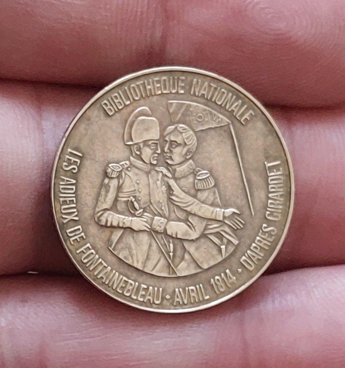 ژتون توتال فرانسه 1969 با تصویر ناپلئون بناپارت