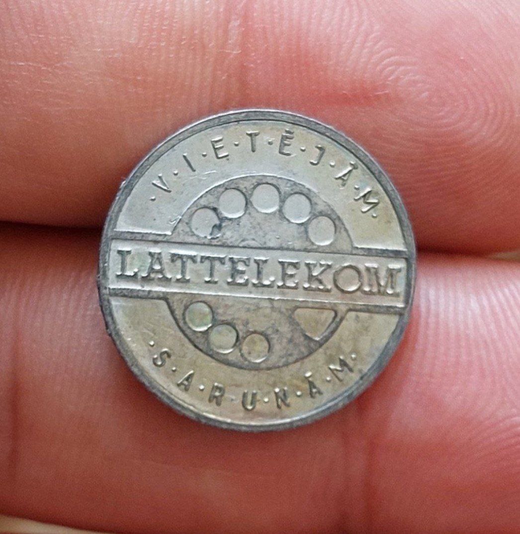 ژتون کمیاب تلفن کشور لاتویا