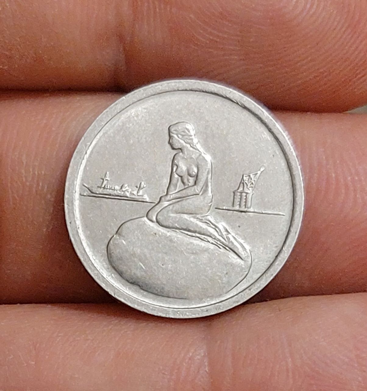 ژتون زیبای دانمارک اندازه 2 ریالی