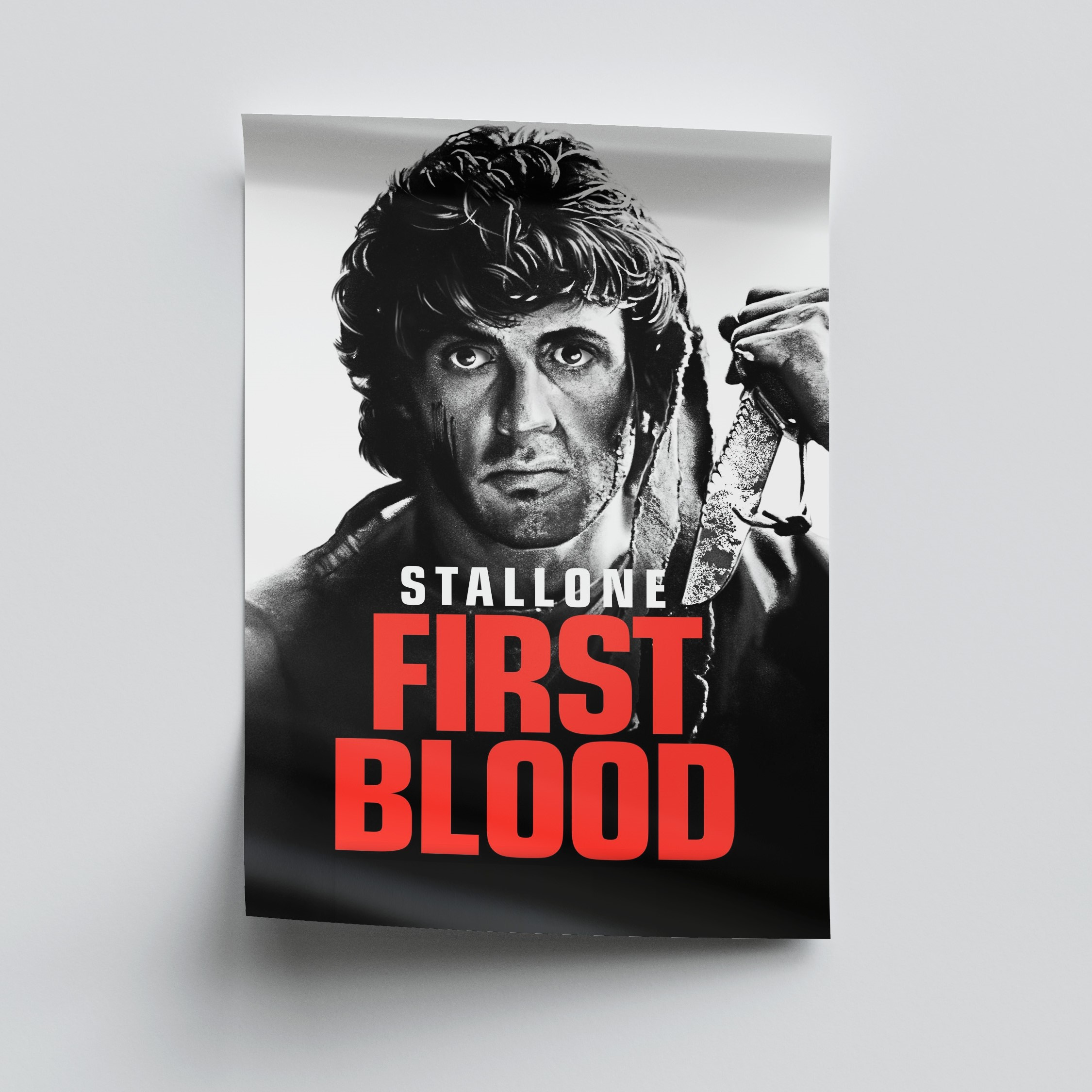 پوستر فیلم FIRST BLOOD سایز A3 چاپ جدید