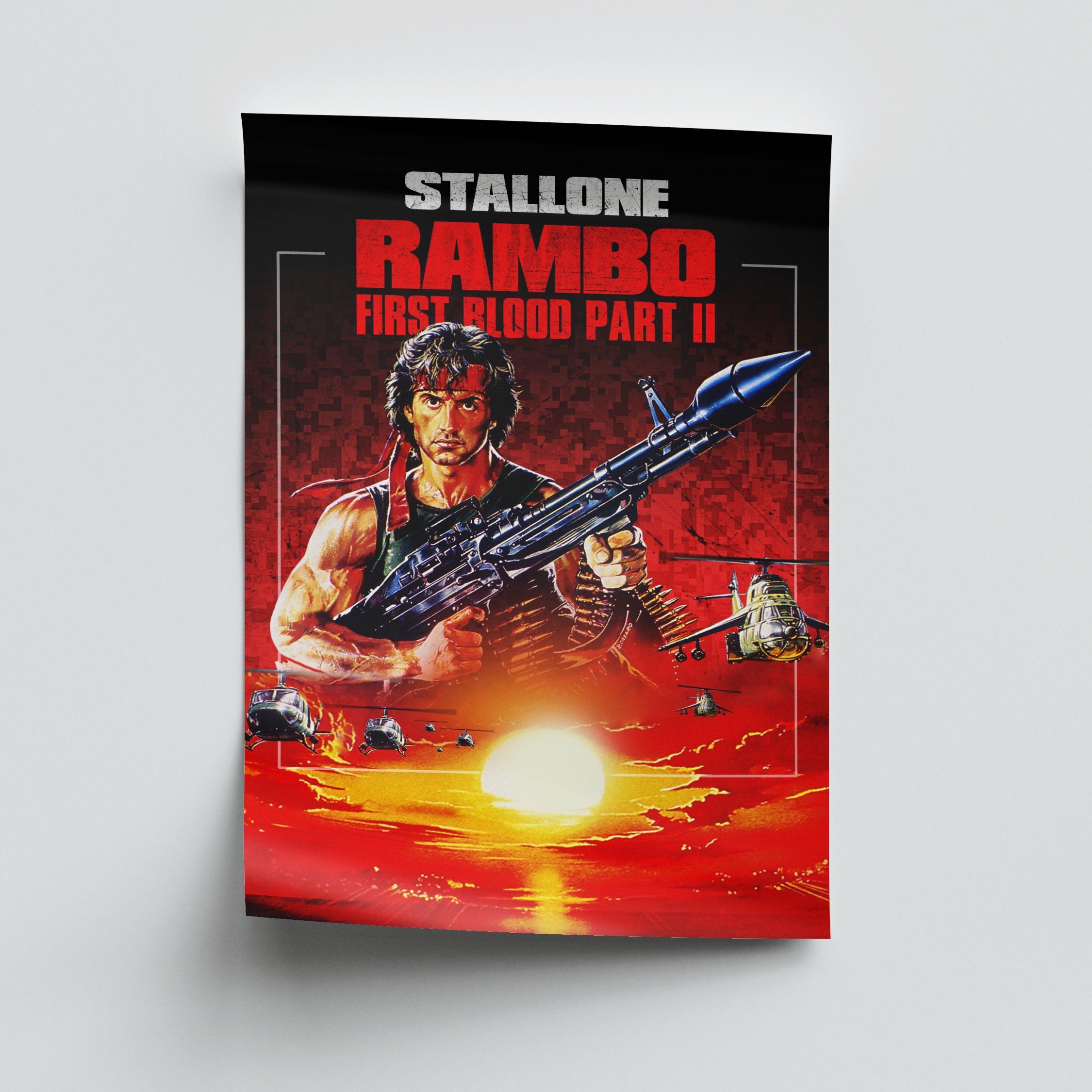 پوستر فیلم RAMBO سایز A3 چاپ جدید