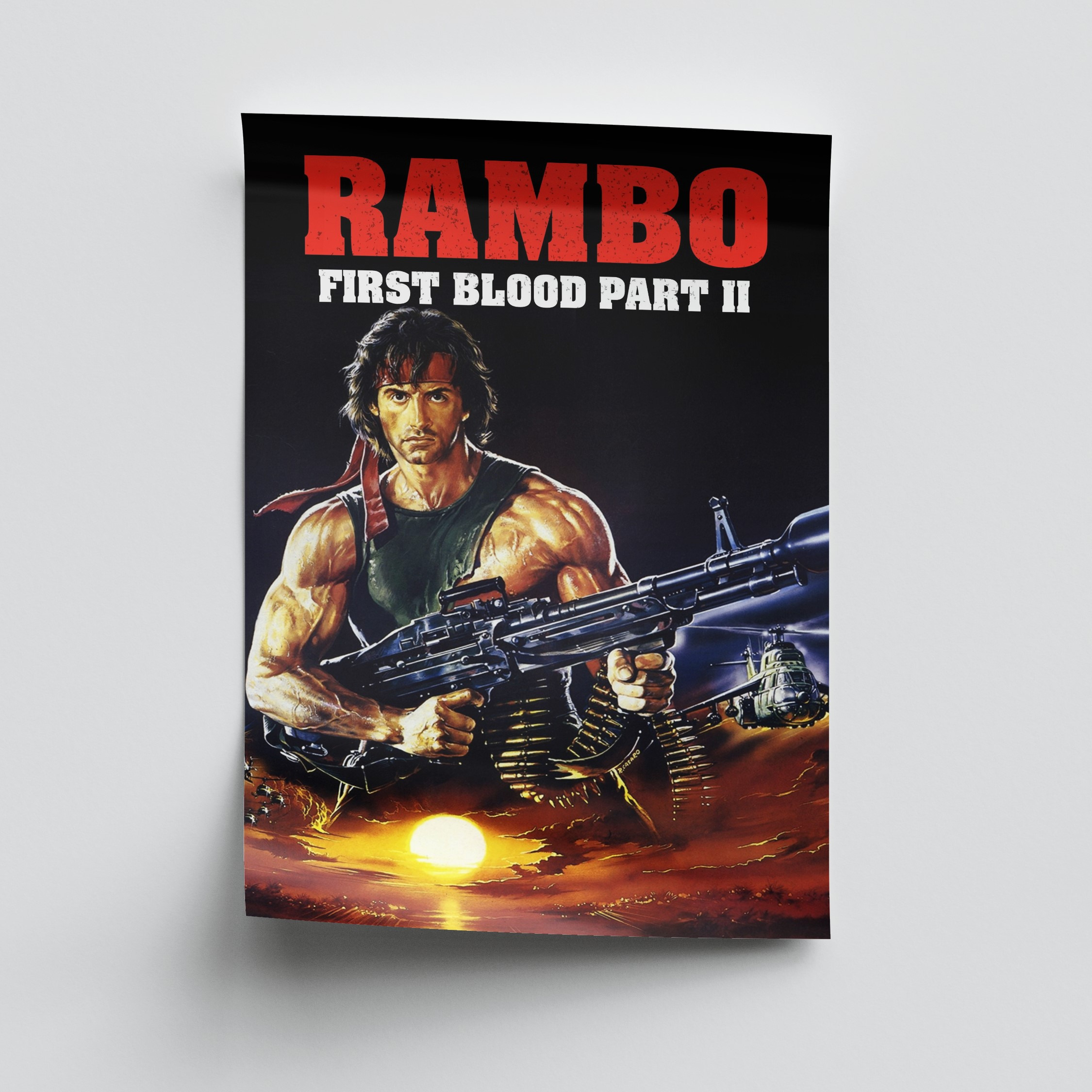 پوستر فیلم RAMBO سایز A3 چاپ جدید