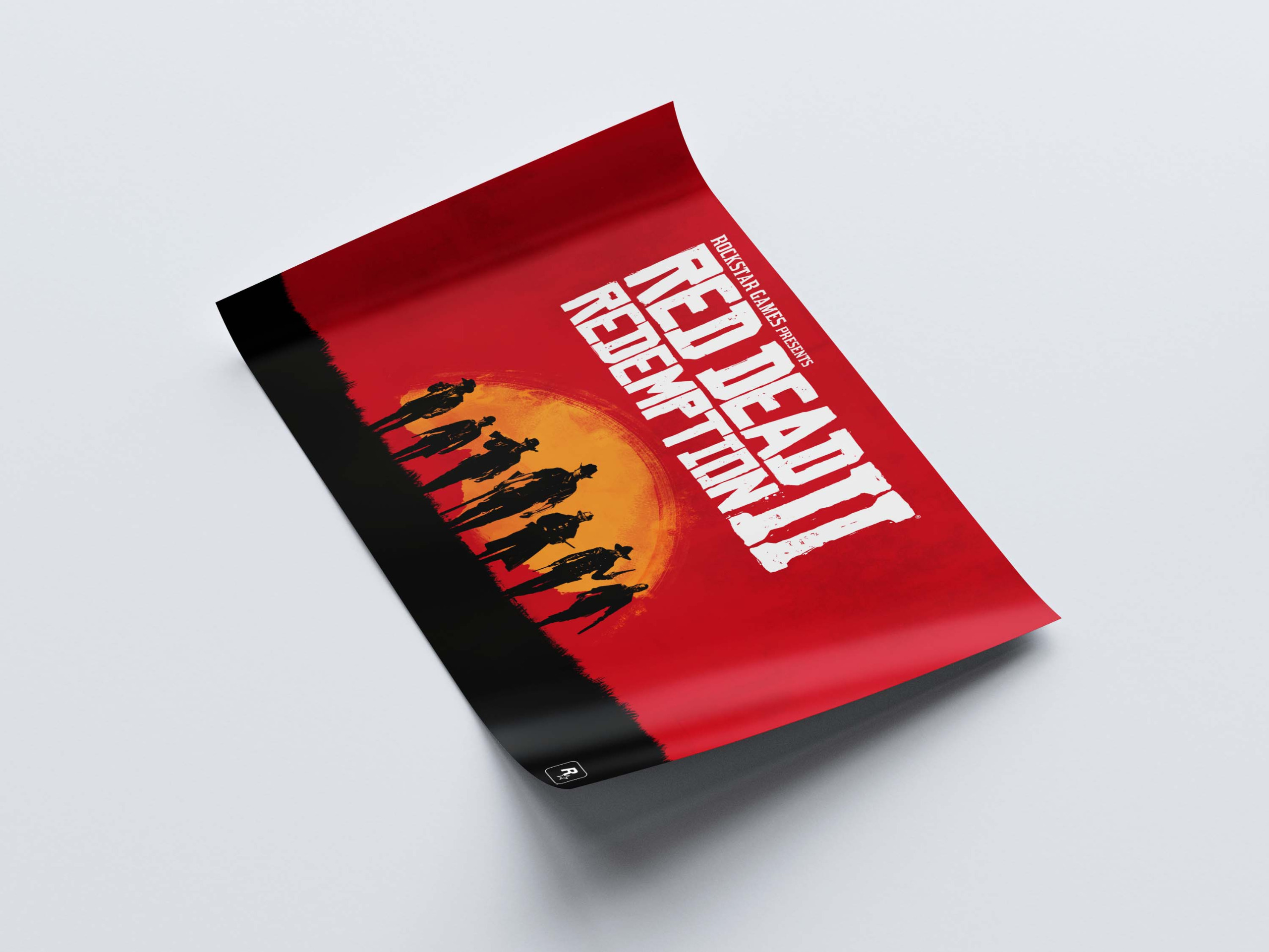 پوستر بازی RED DEAD II سایز cm 48x85