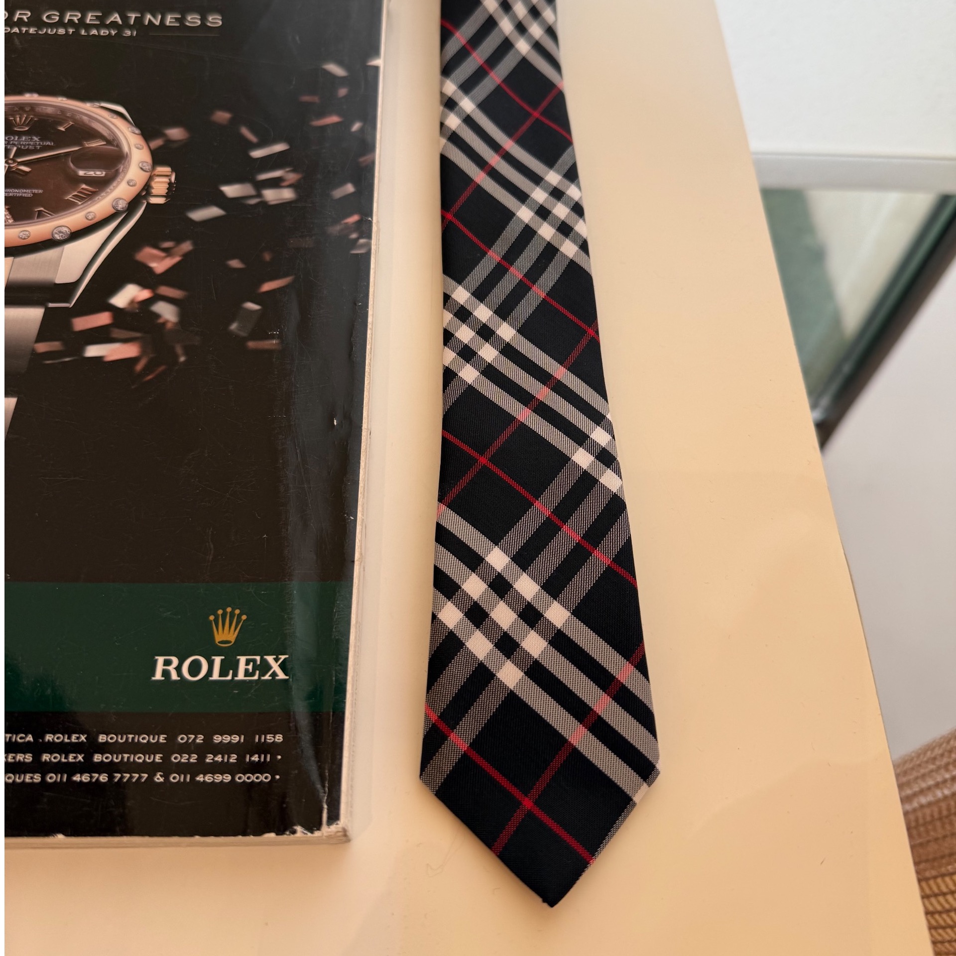 کراوات پسرانه ی طرح بوربری