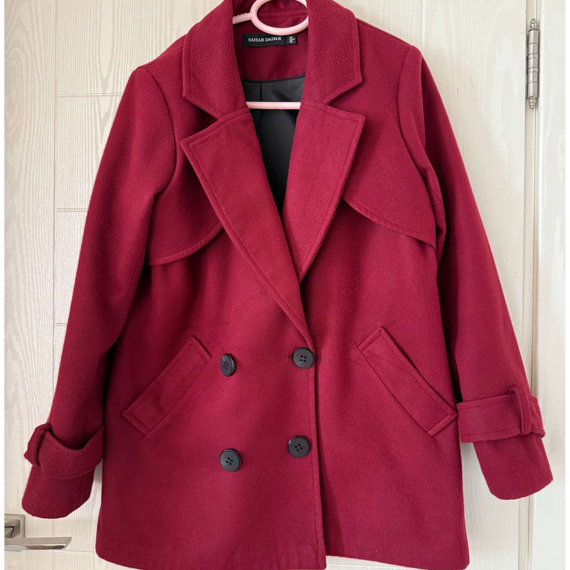 پالتو فوتر زرشکی مزونی