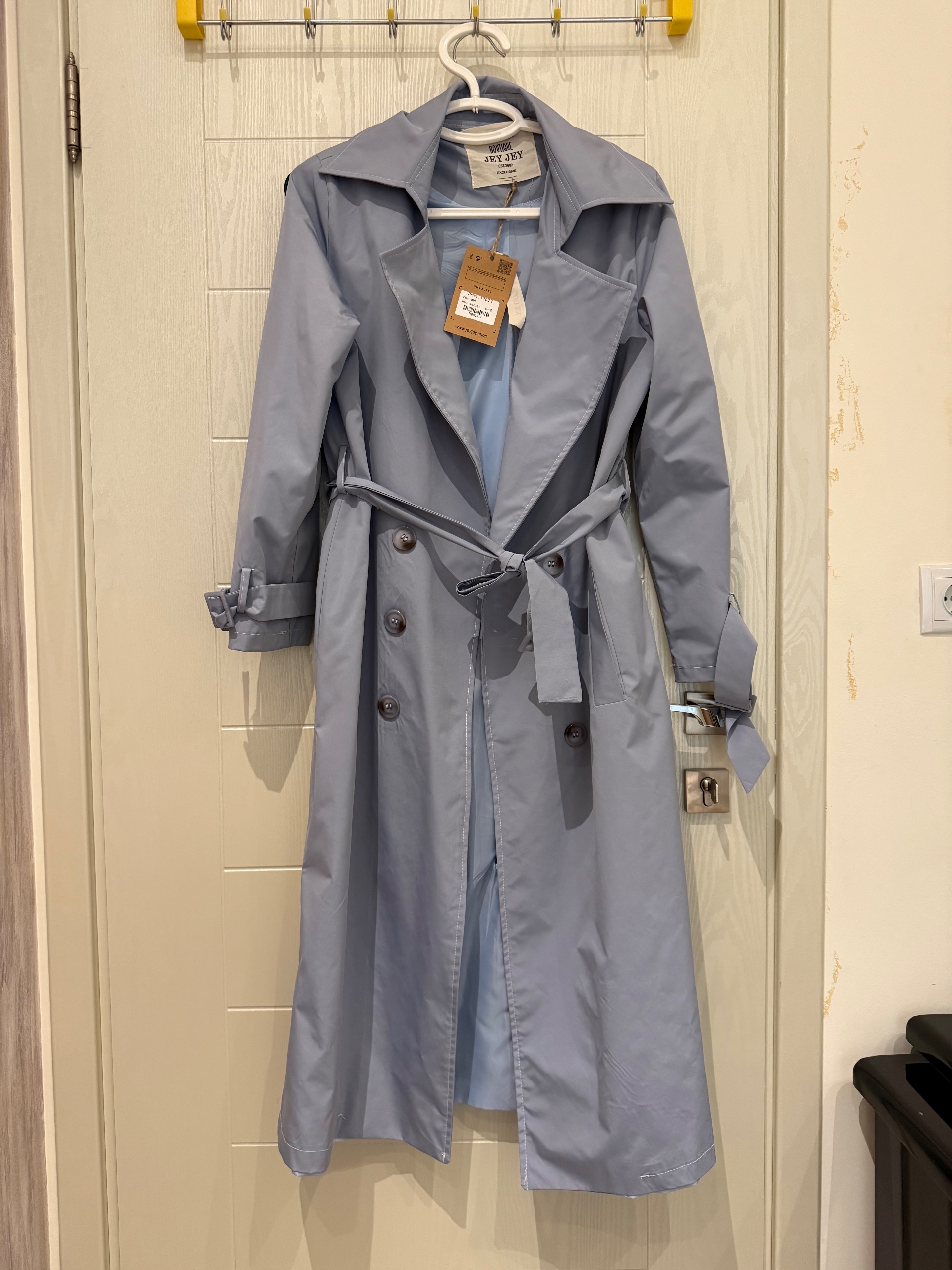 بارونی آسمانی مزون دوز بلند