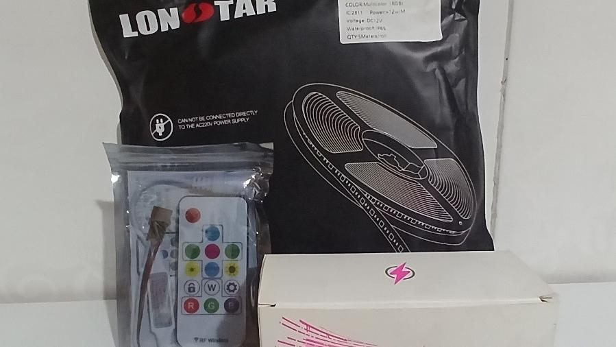 ریسه لامپ نواری LED هفت رنگ پنج متری