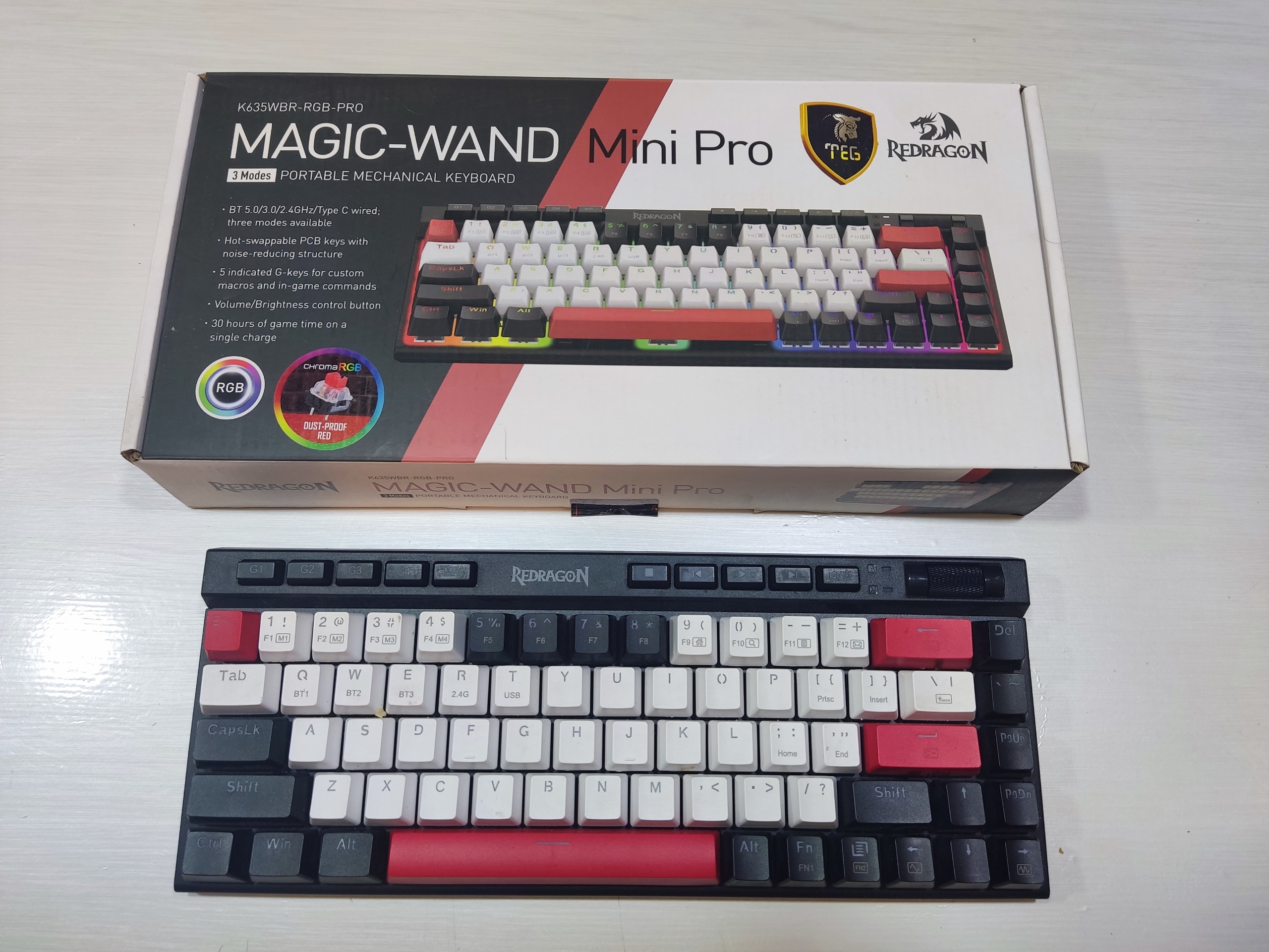 کیبورد Keyboard gaming red dragon k635EGR RGB