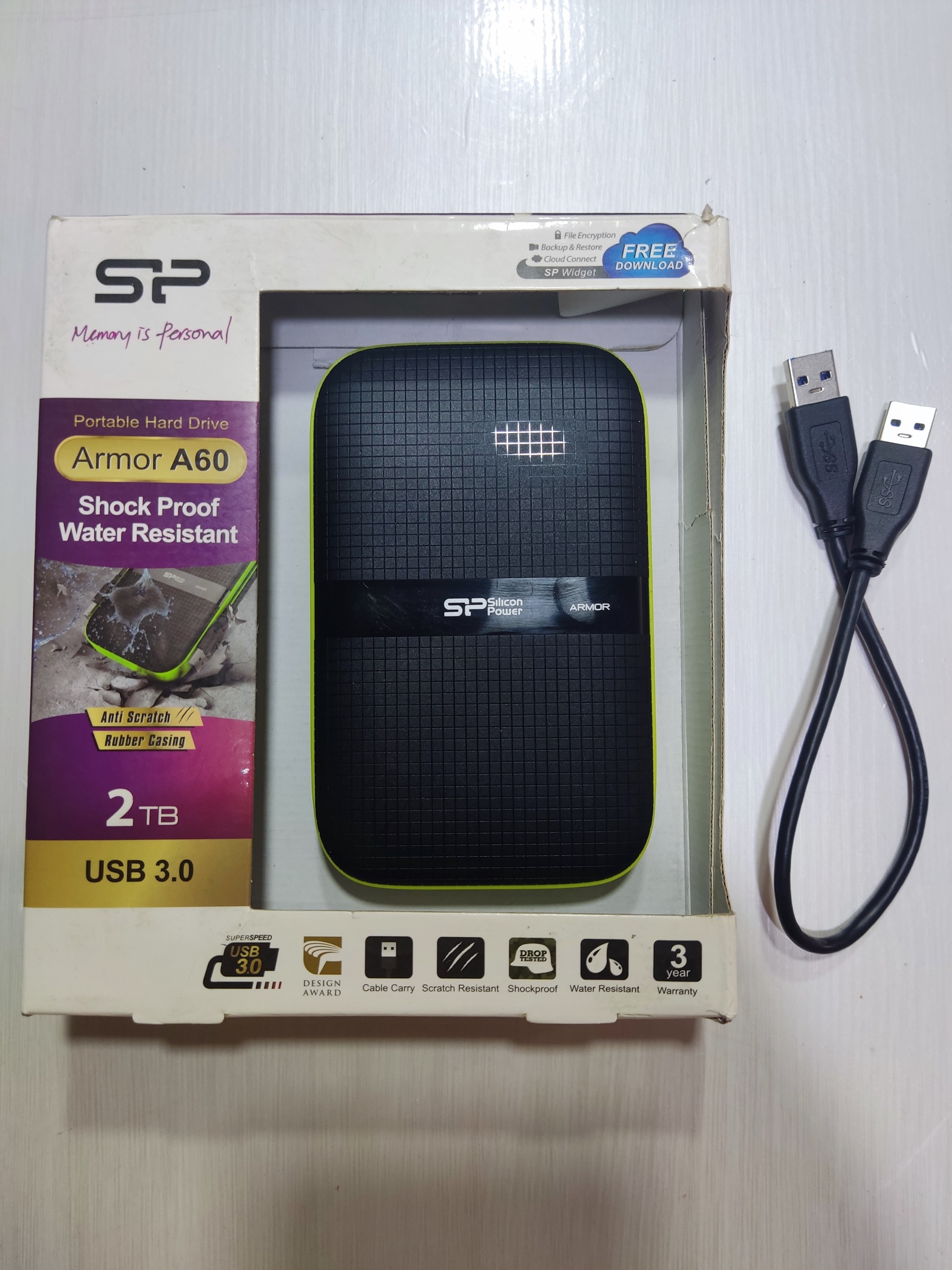 هارد اکسترنال 2TB سیلیکون پاور armor a60