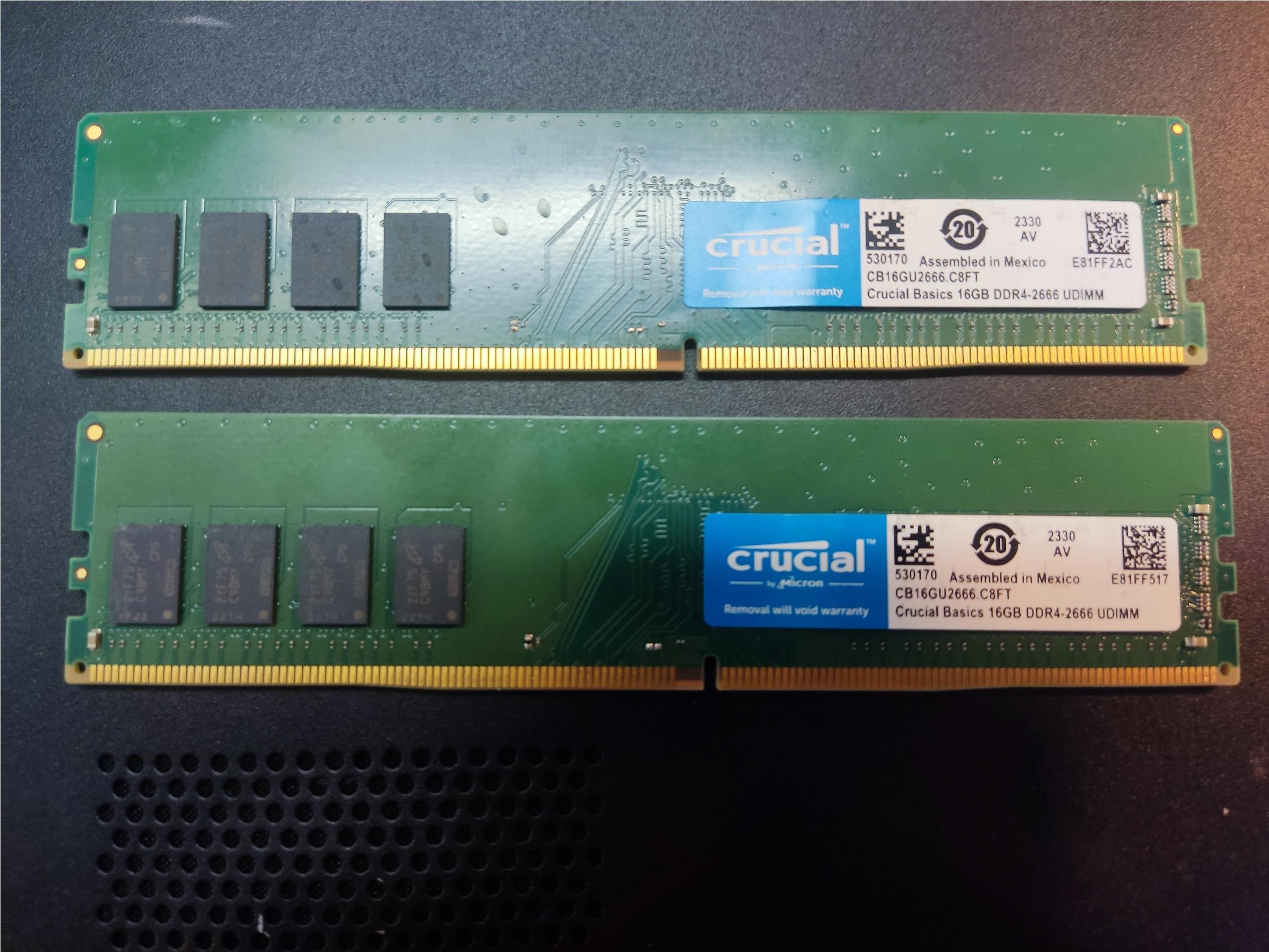 Crucial CB16 CL19 2666MHz DDR4 16GB RAM