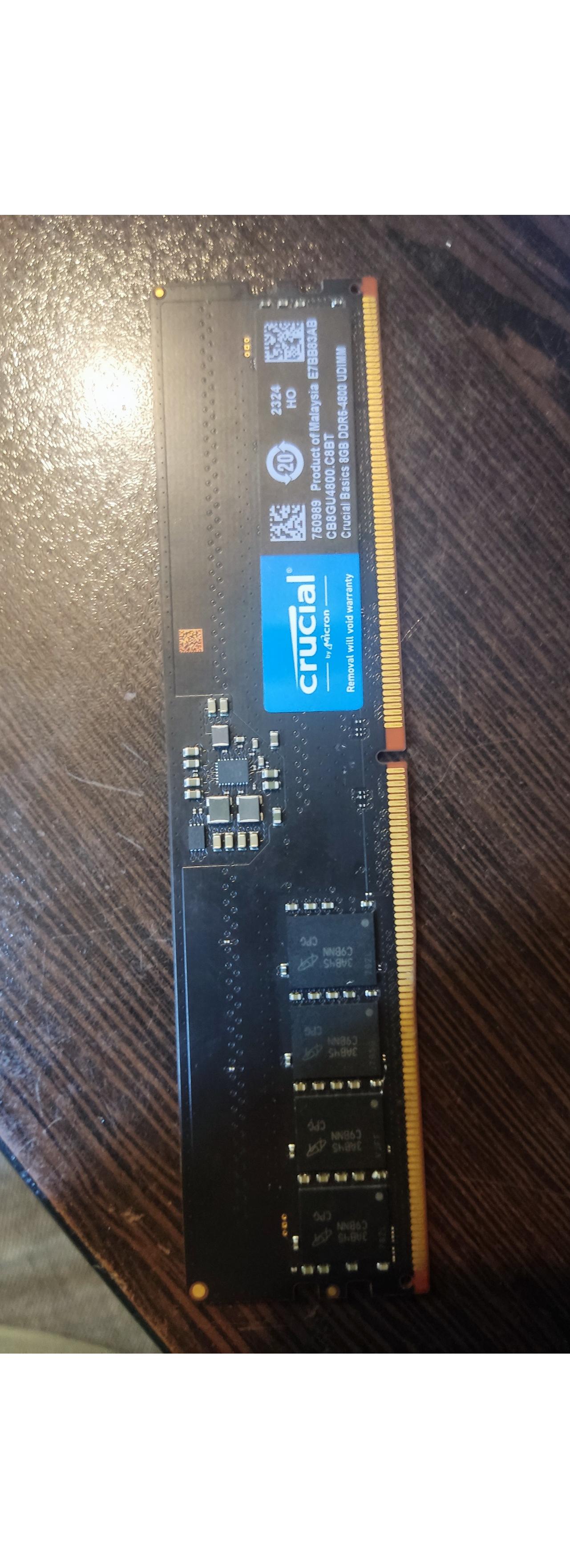 Crucial CT8 4800MHz DDR5 8GB Computer RAM