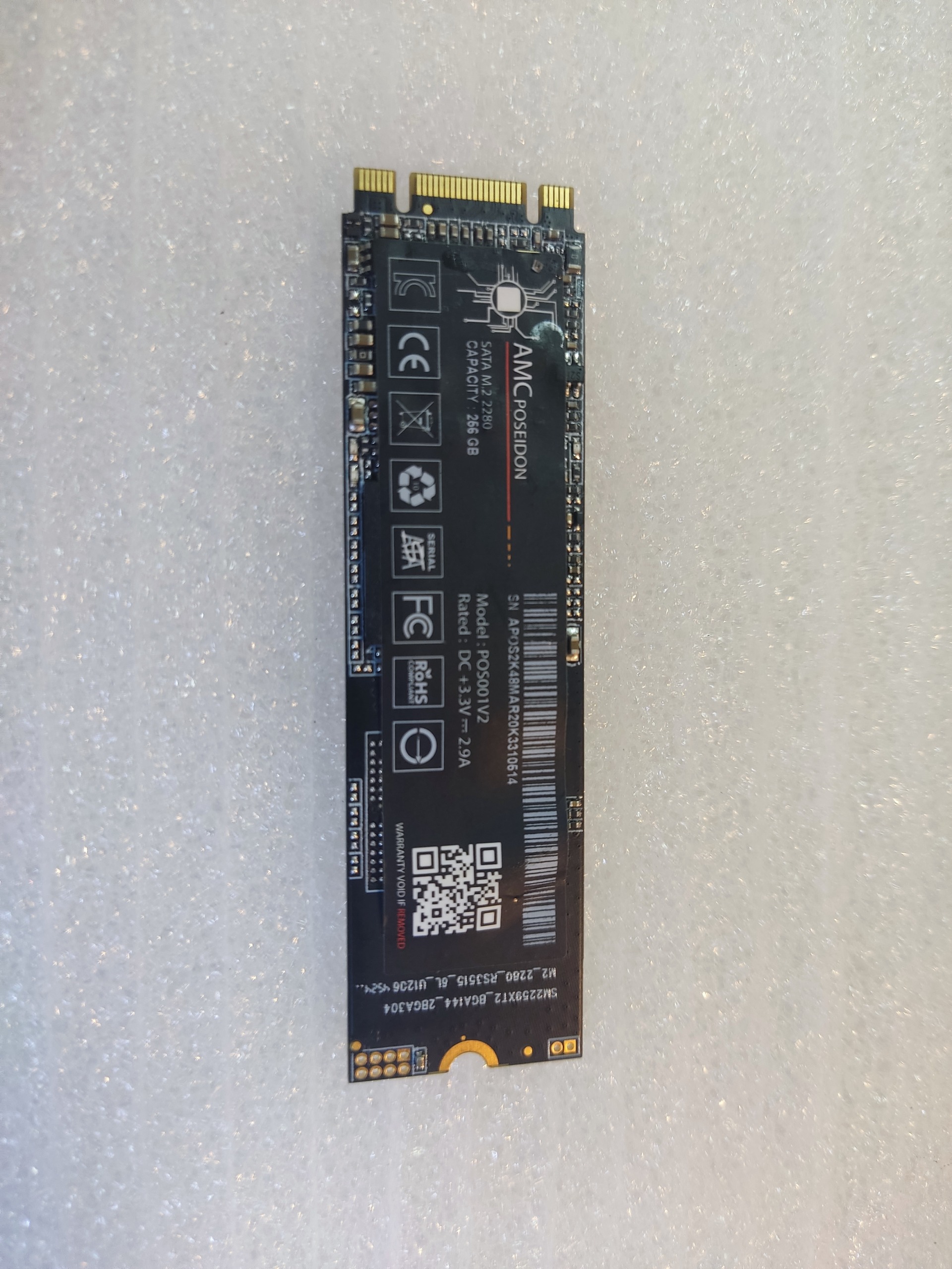 حافظه poseidon SSD m2 2280 256GB AMC