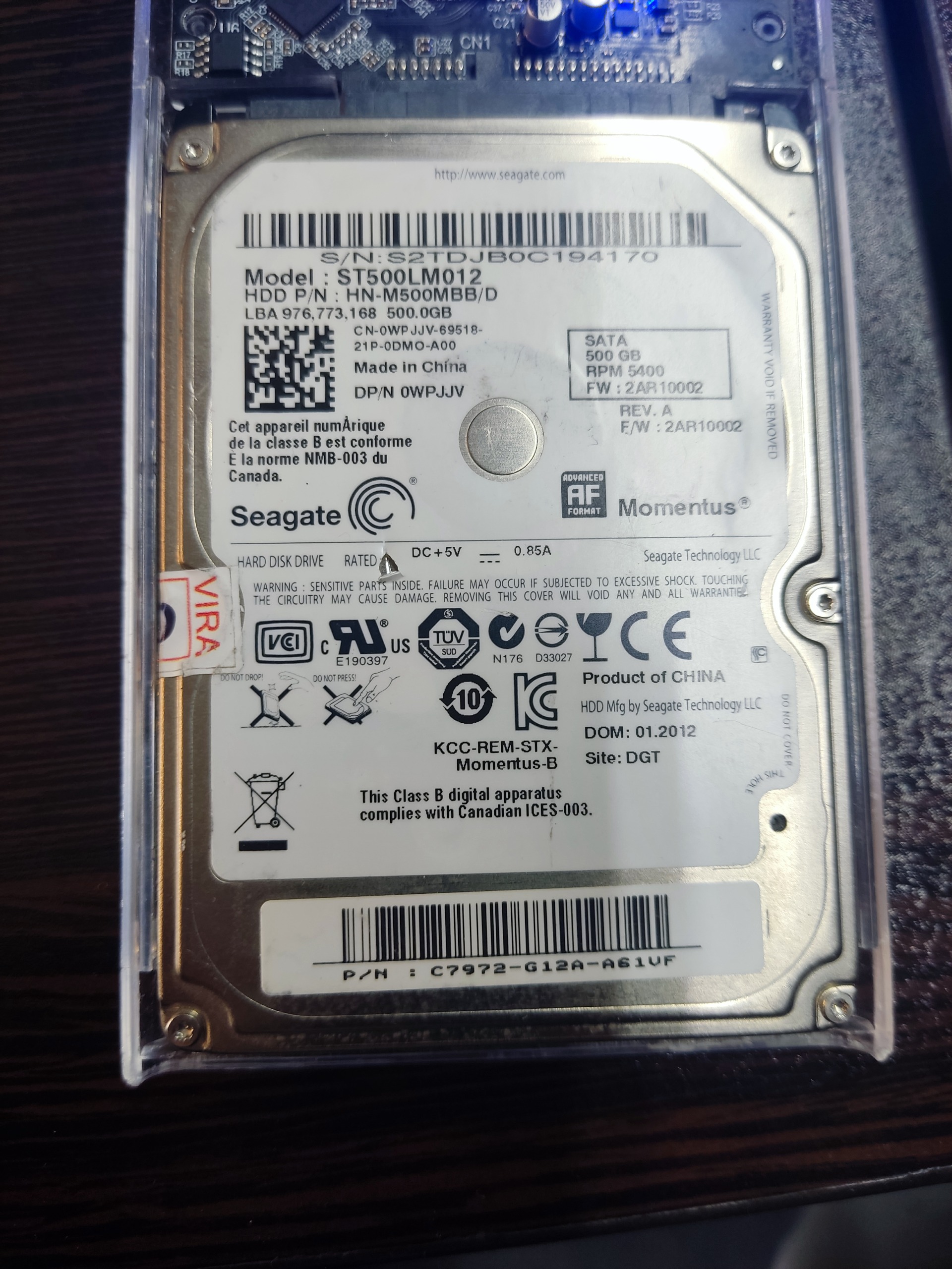Seagate Video 500GB 2.5 Laptop Internal HDD