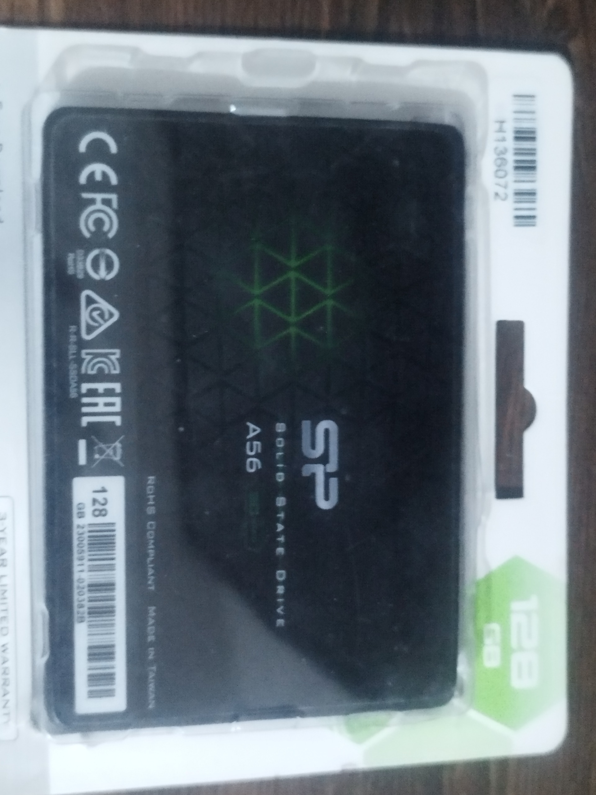 هارد ssd sata 128G silicon power a56 با گارانتی