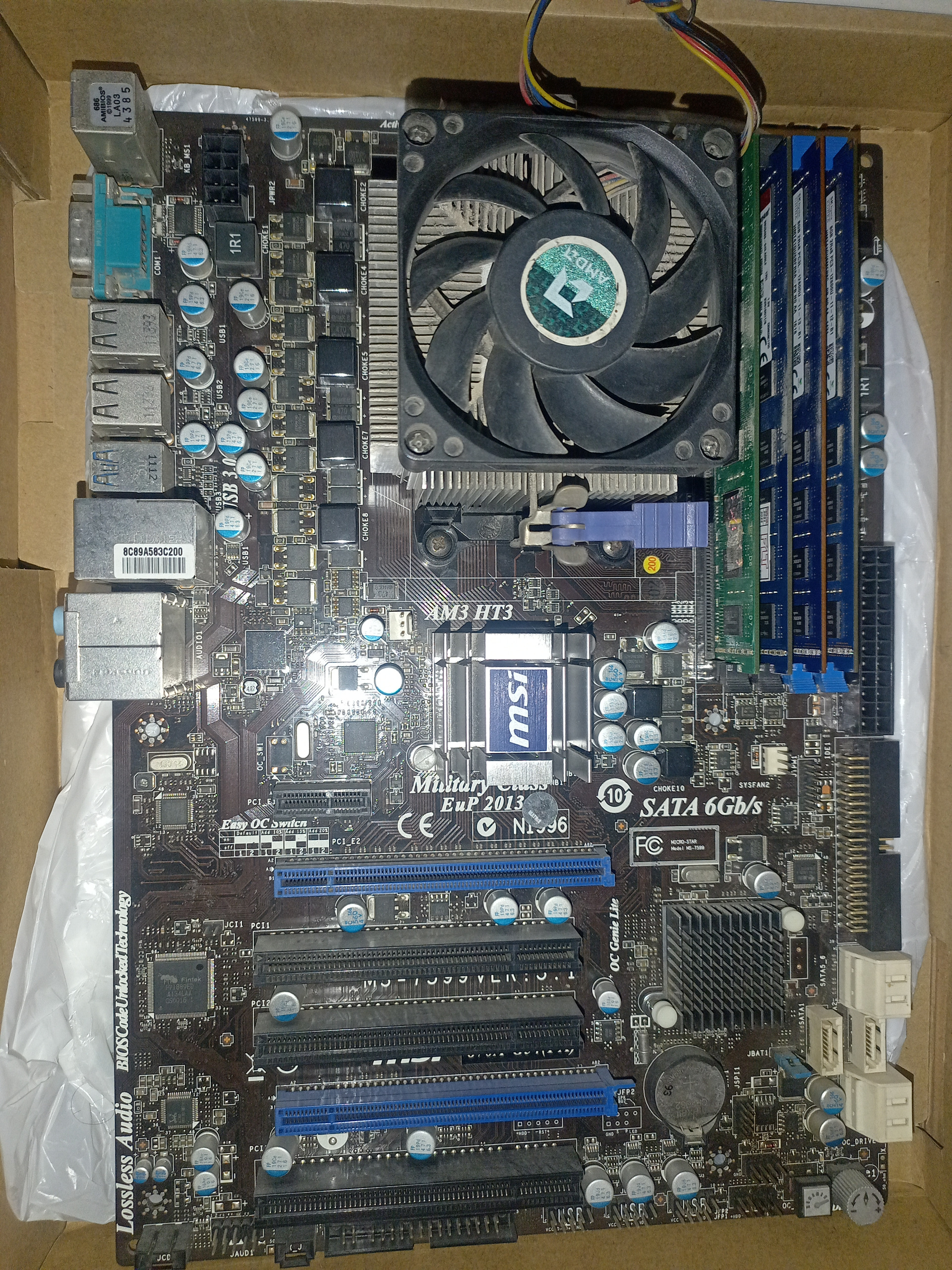 باندل Msi 870A - G54 fx پردازنده Fx 4100  رم 32