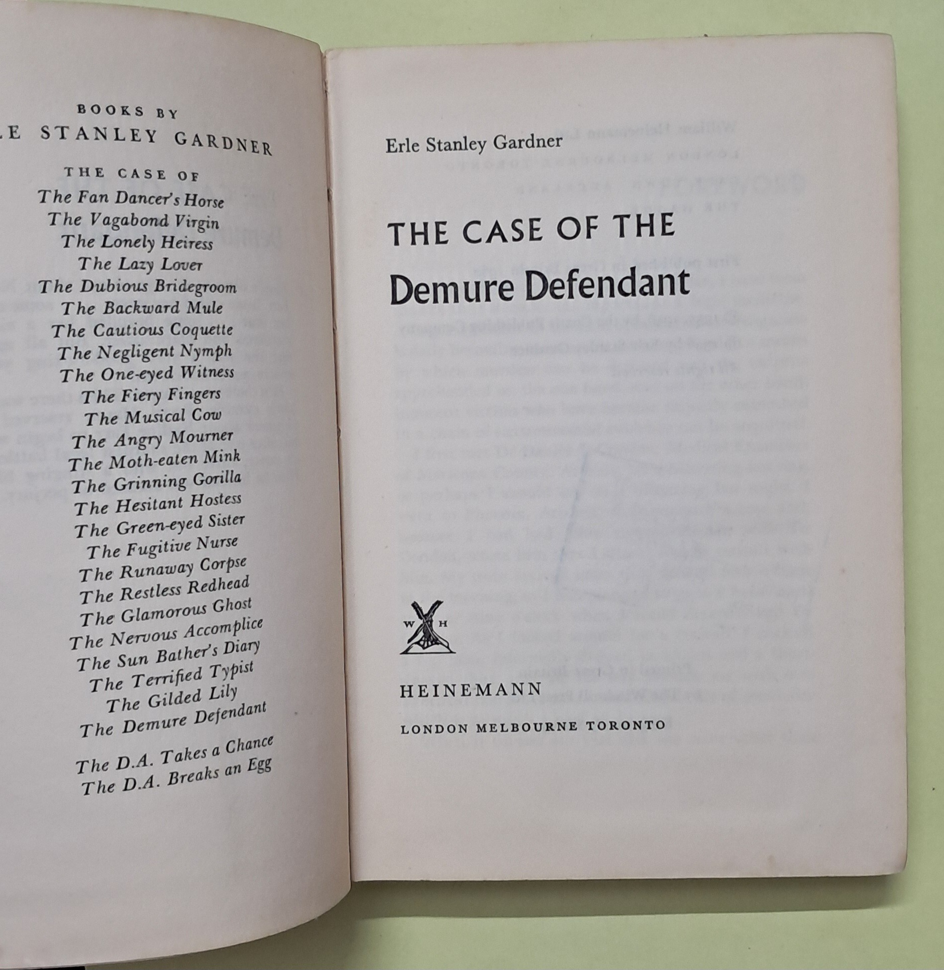 the Case of the Demure Defendant