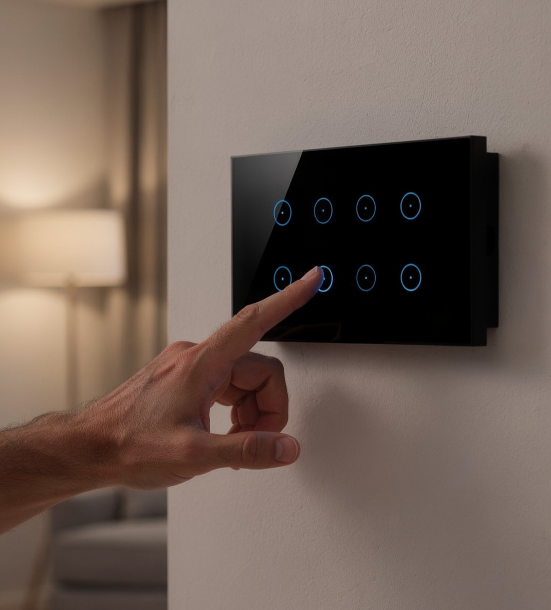 کلید هوشمند هشت پل تویا وایفای 8 پل tuya wifi