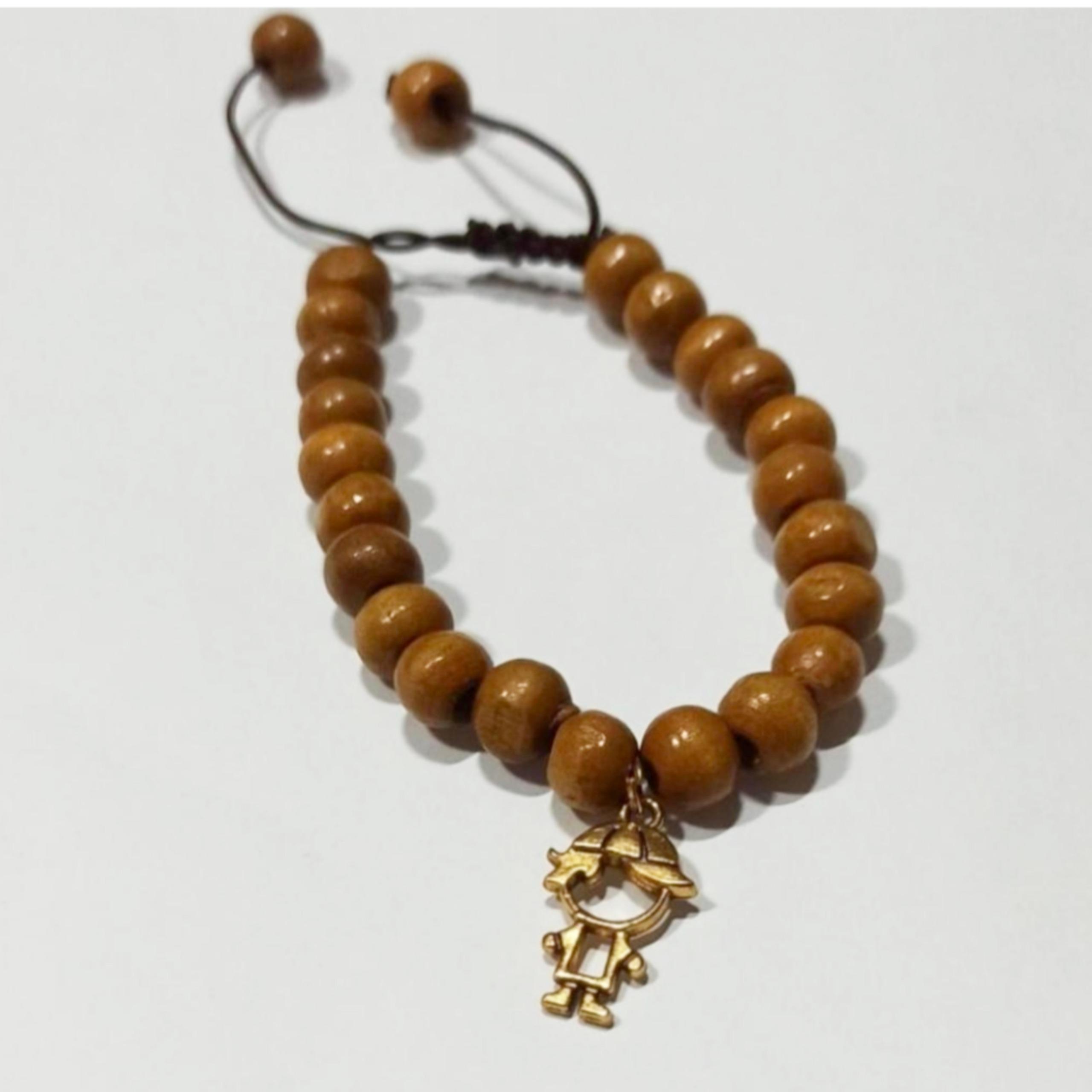 دستبند چوبی طرح پسرک