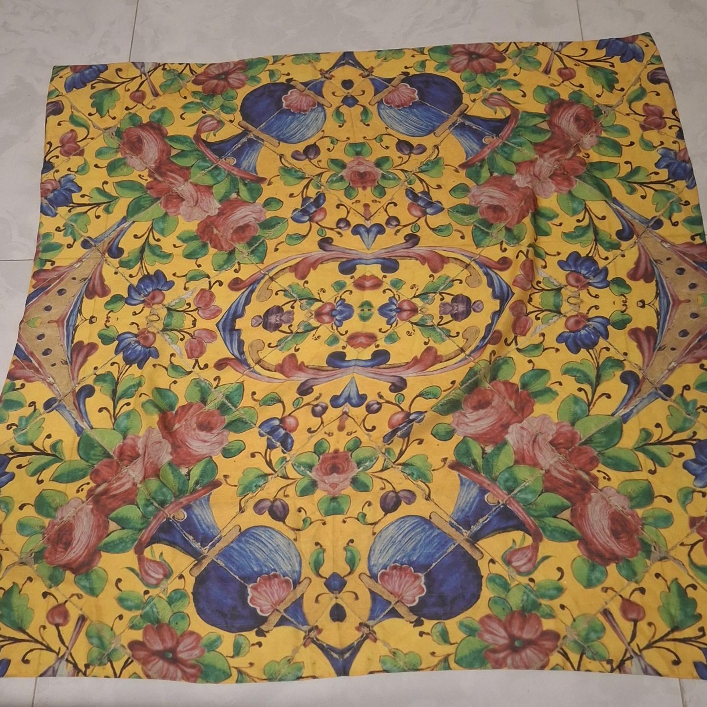 روسری طرح کاخ گلستان نخی