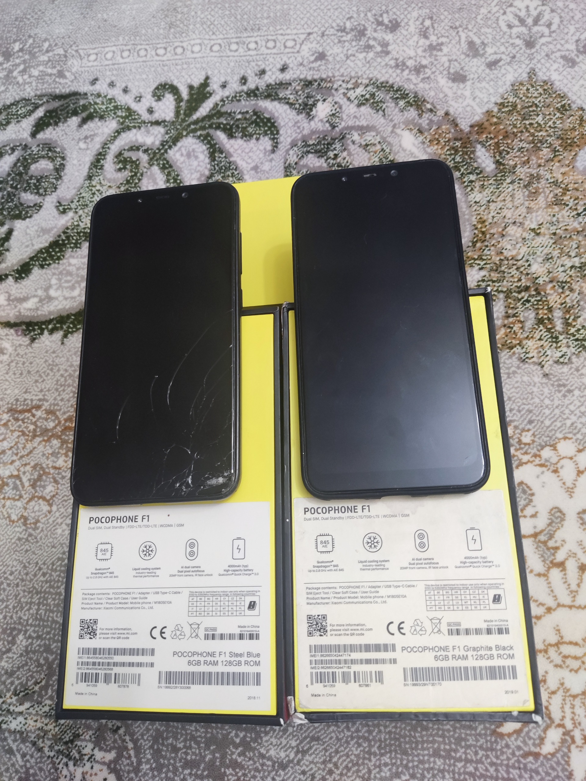 2عدد گوشی شیائومی pocoF1