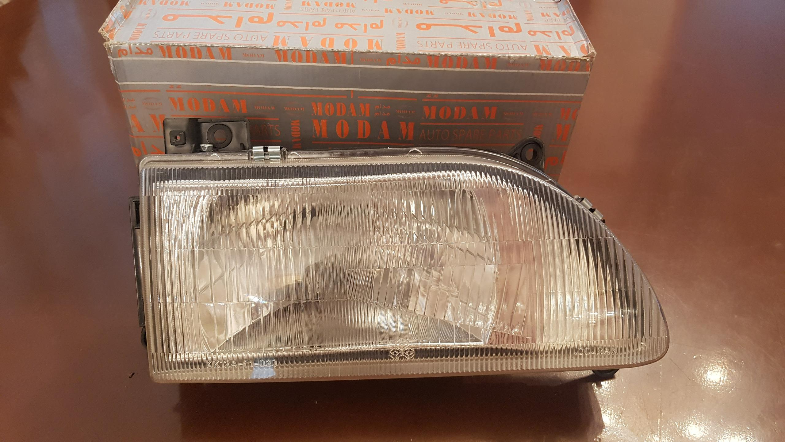 چراغ جلو پراید چپ شفاف