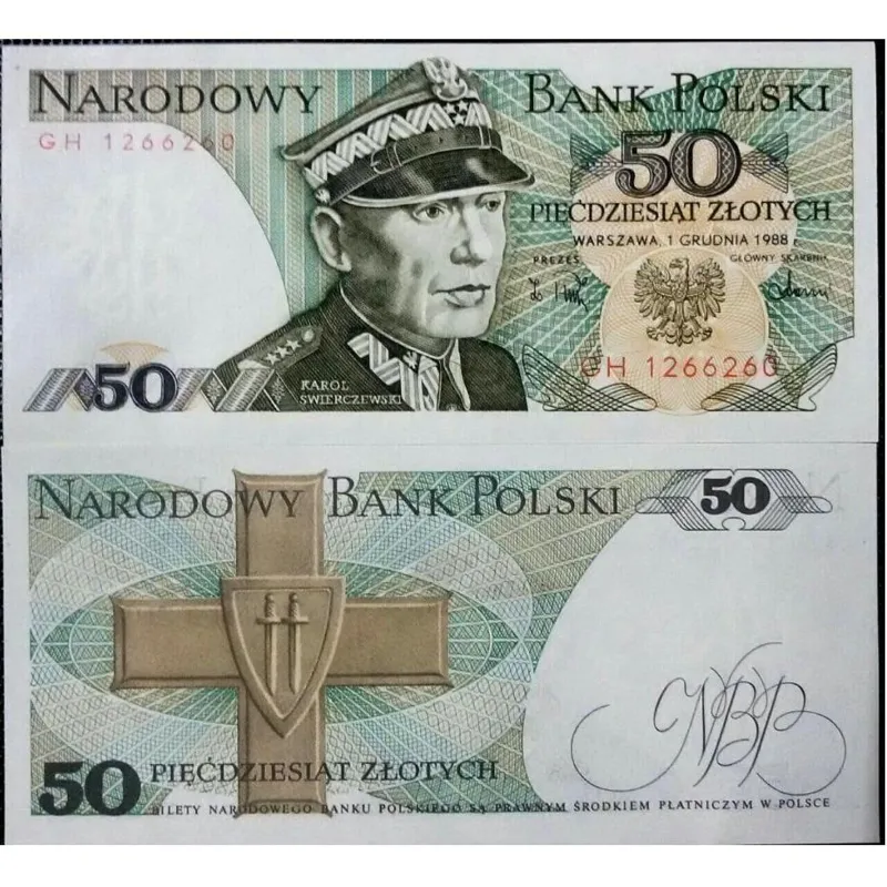 یک جفت اسکناس 50 زلوتی لهستان