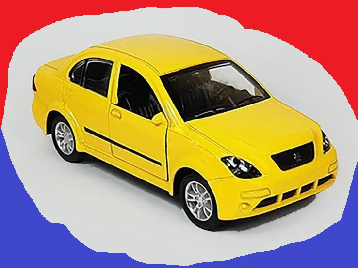 ماکت فلزی تیبا 1 صندوق دار چراغدار و موزیکال