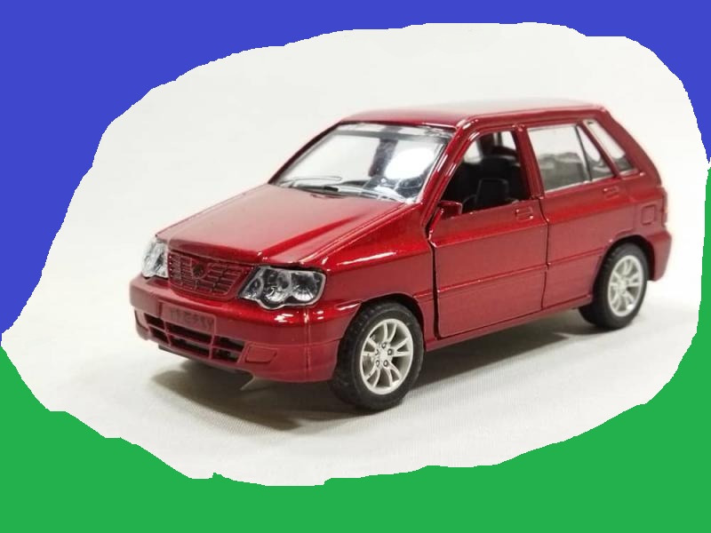 ماکت فلزی ماشین پراید هاچ بک _چراغدار و موزیکال