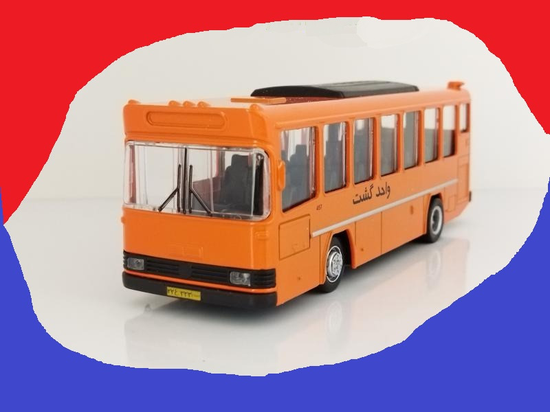 ماکت فلزی اتوبوس بنز شهری _چراغدار و موزیکال