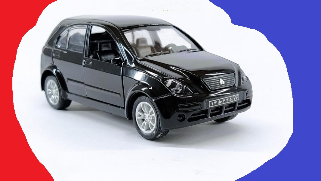 ماکت فلزی تیبا2 (هاچبک) چراغدار و موزیکال